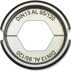 Matryca zaciskowa do aluminiowych końcówek i konektorów DIN13 AL 95/120 do zaciskarki M18 HCCT109/42 Milwaukee 4932459510