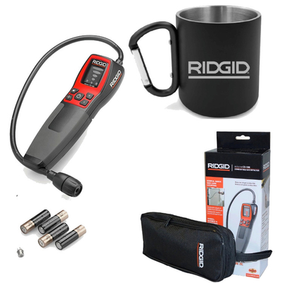 Detektor / wykrywacz / czujnik gazu RIDGID micro CD-100 + Kubek