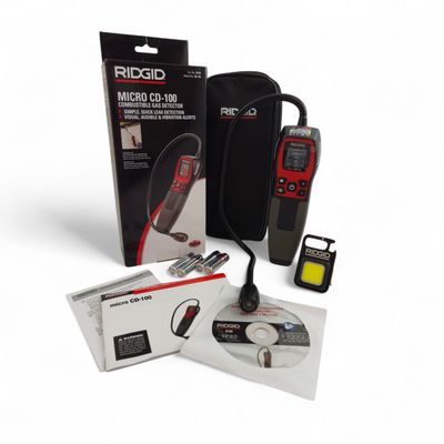Detektor / wykrywacz / czujnik gazu RIDGID micro CD-100 + latarka led RIDGID