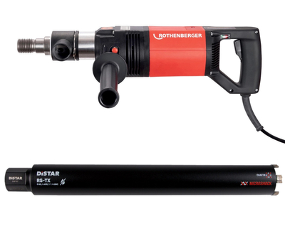 Wiertnica diamentowa Rothenberger Rodiadrill 1800 Dry 200mm 2500W + Korona 62mm x 300mm