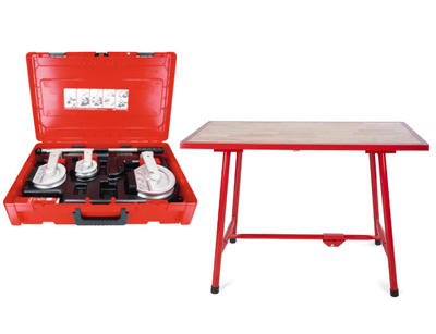 Giętarka do rur ROBEND® H+W Plus 15 - 18 - 22 mm Rothenberger 24505 + Stół roboczy składany