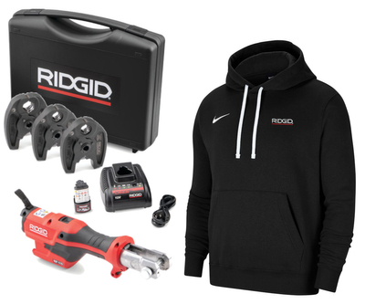 Zaciskarka Ridgid RP 115 micro-Press szczęki U16-20-25 akumulator 2.5 Ah ładowarka